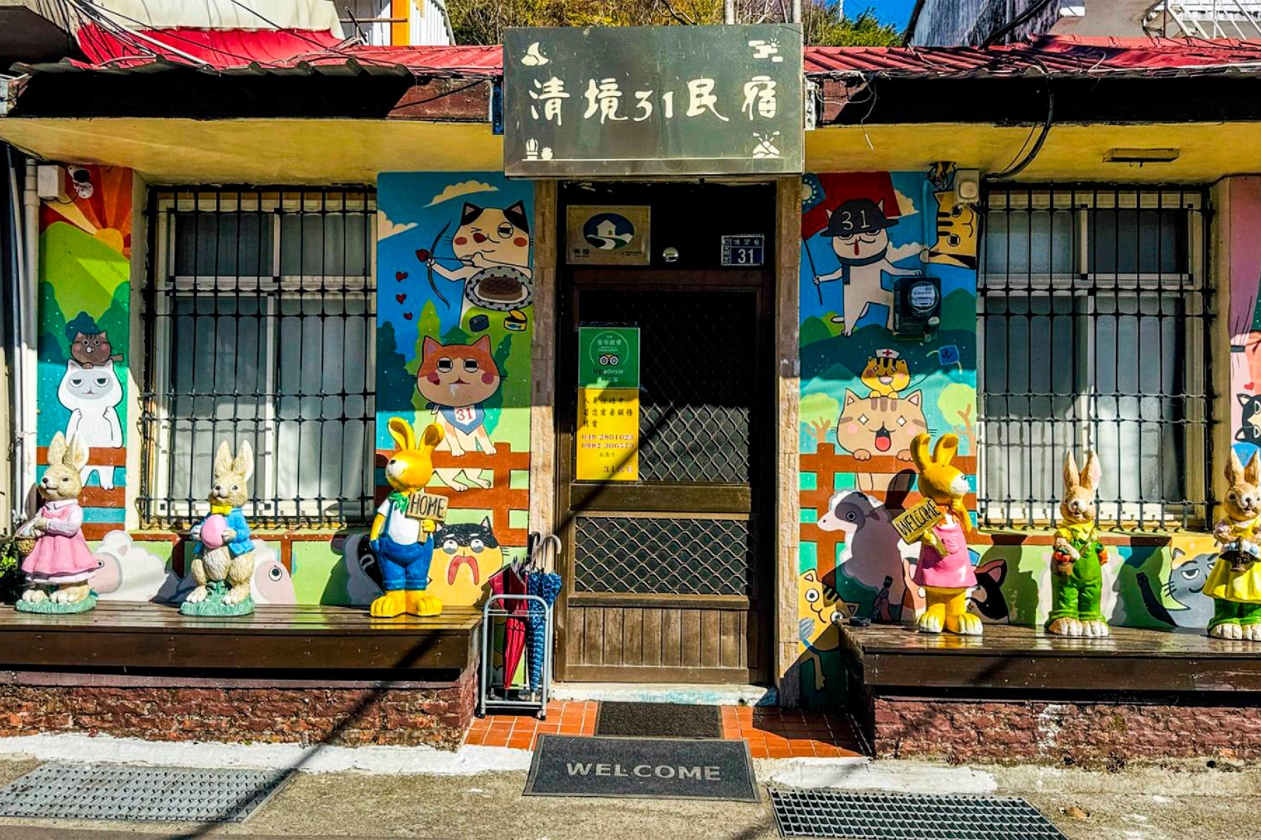 清境31民宿-貓咪六人房包棟平日住宿券6