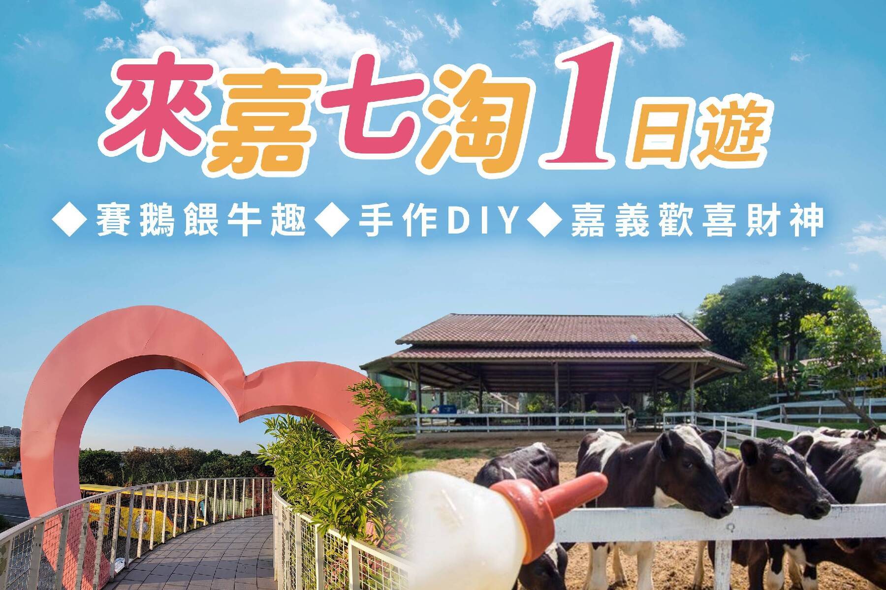 來嘉七淘~ 賽鵝餵牛趣~手作DIY~嘉義歡喜財神一日遊1