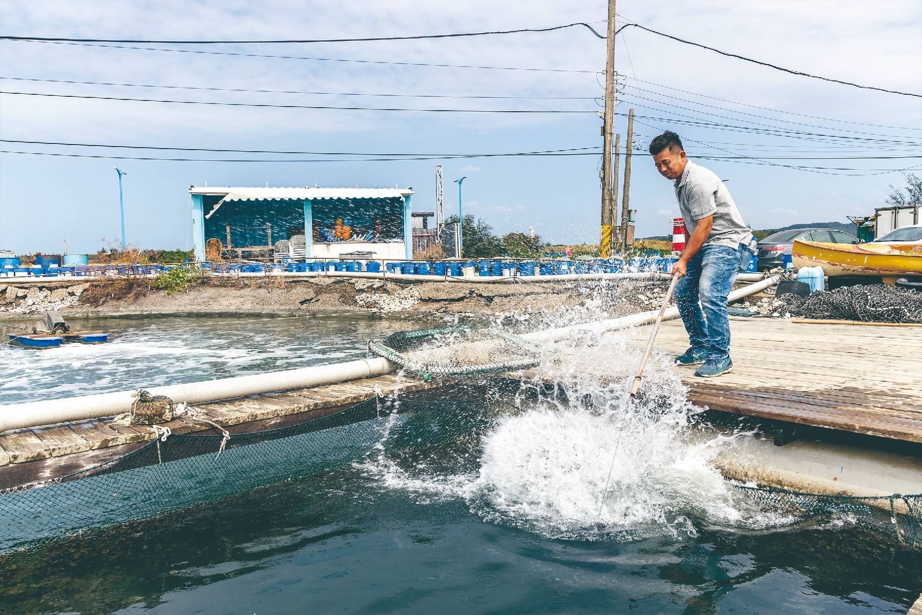 新竹水月休閒藍鯨魚寮-龍虎石斑套餐+搏魚雙人體驗券3