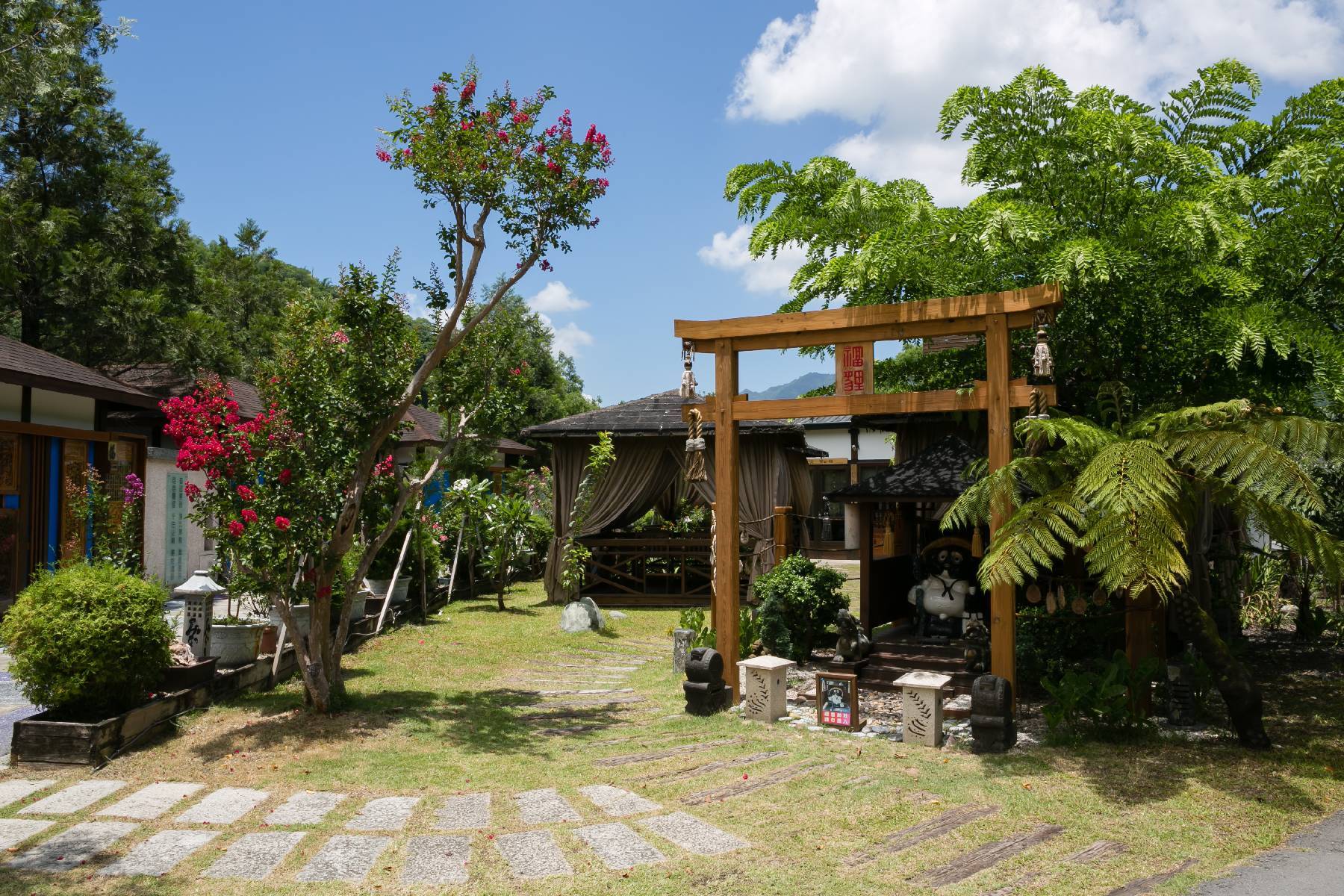 國蘭花園Villa會館-河畔風呂雙人房平日住宿券5