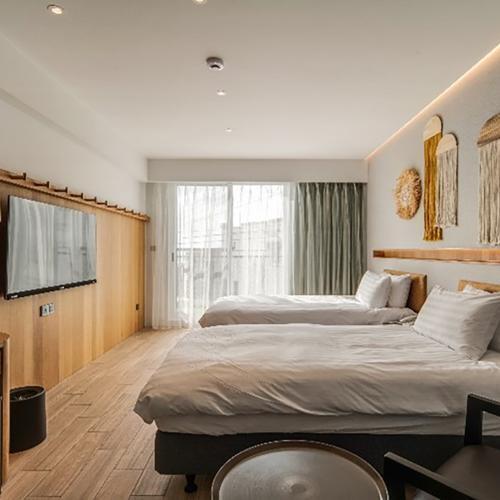 墾丁【Hayata Hotel 紅柴．居】防風林雙人房平日一泊二食MO251