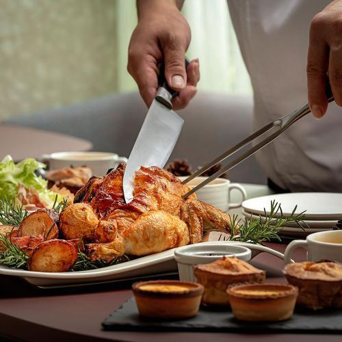 【國聯大飯店】板石平日烤雞四人餐券|下殺79折(MO26)2