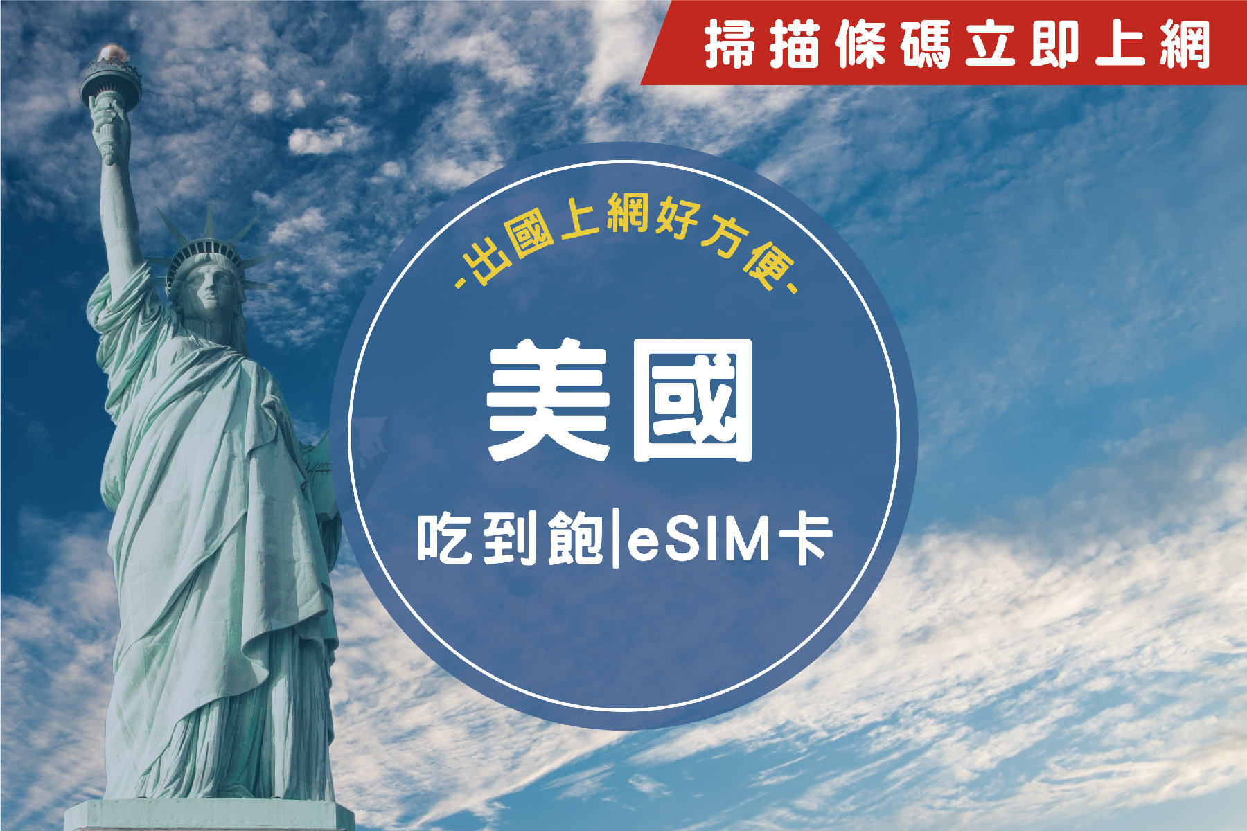 ●eSIM美國30天吃到飽不降速上網卡1
