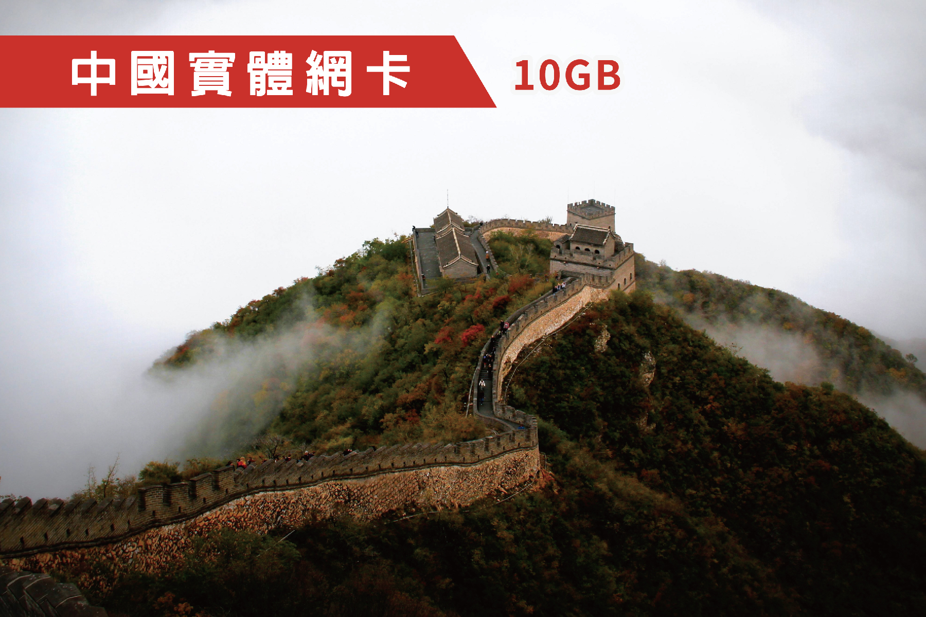Ⓙ中國-5天 總流量10GB後降速 上網卡1