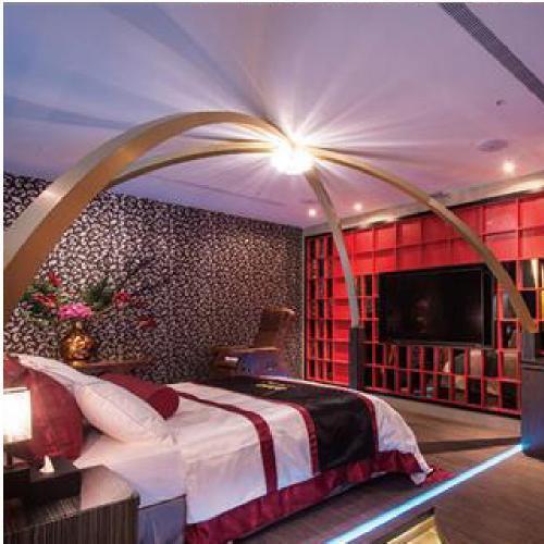 台中【紫禁城精品汽車旅館】雙人住宿/車庫房養性殿房型(MO)4