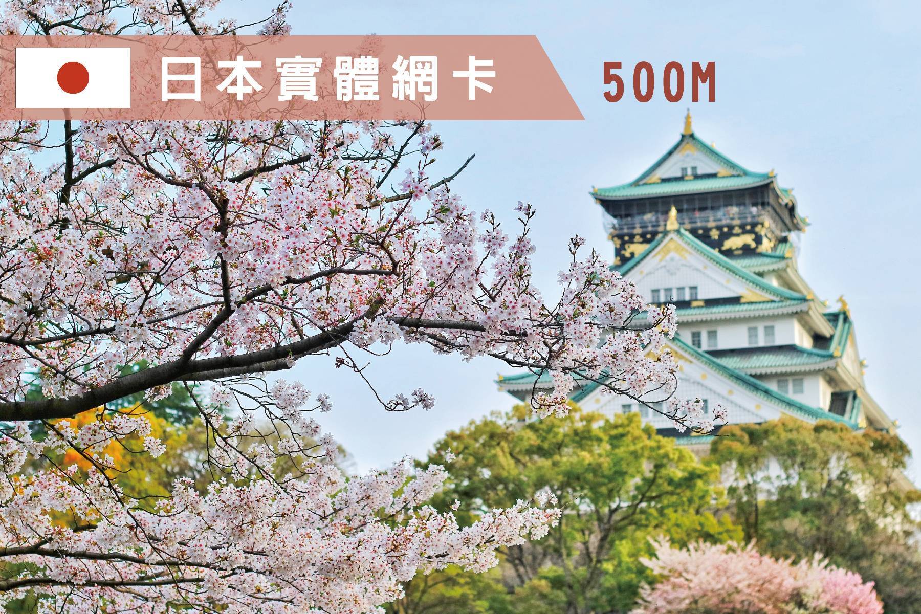 Ⓙ日本-15天每日500M超過降速上網卡1