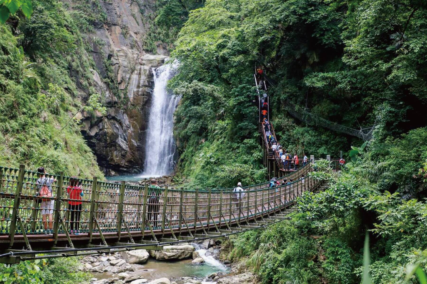 奔騰飄谷雨~ 竹崎觀音瀑布.梅山36灣.太平雲梯一日遊2