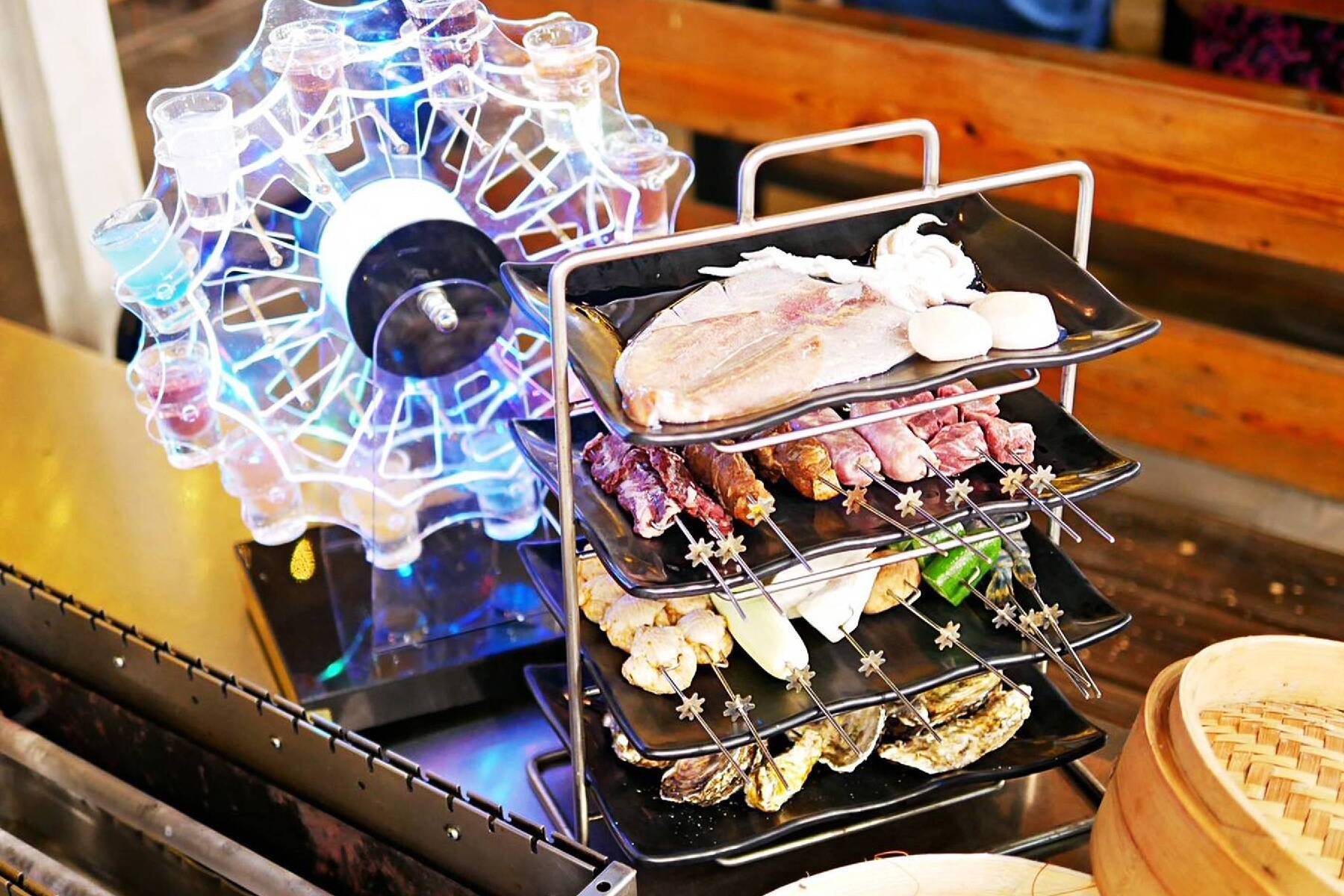 請上桌戶外海景海鮮燒烤餐廳-500元餐飲抵用券4